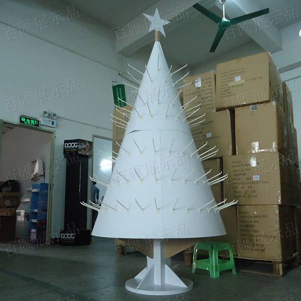 聖誕樹形掛鉤式禮品展示架－正面