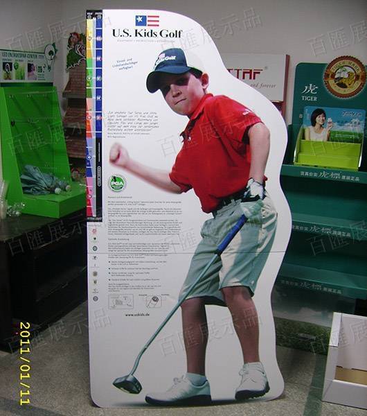 高爾夫球廣告人像企牌－正面