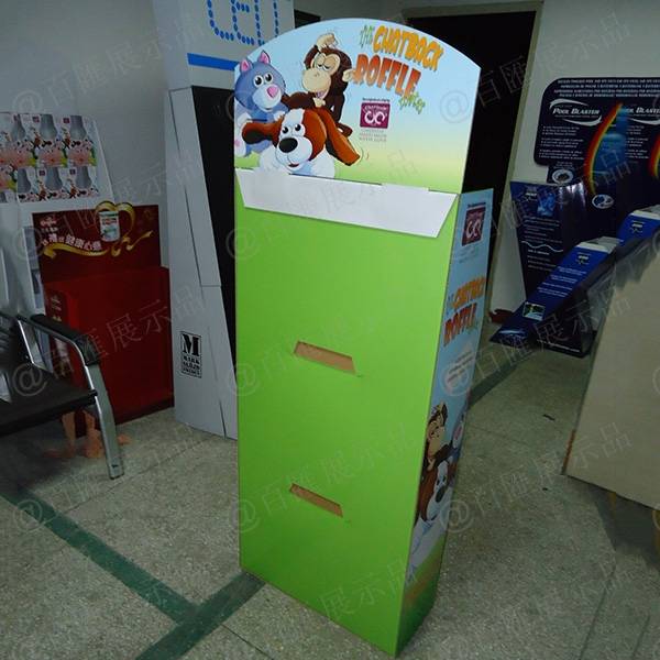 公仔玩具紙質展示架－背面
